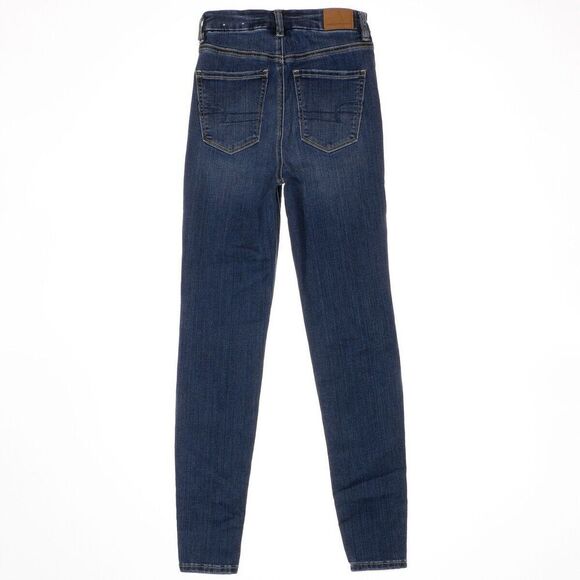 American Eagle Jeans Womens 0 Curvy Super Hi Rise Jegging Distressed 23 x 27.5 - Picture 2 of 11